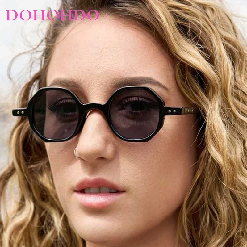 

Trendy Vintage Small Round Sunglasses Women Luxury Brand Designer Punk Men Sunglass Outdoor Driving Eyewear Female UV400 Lentes