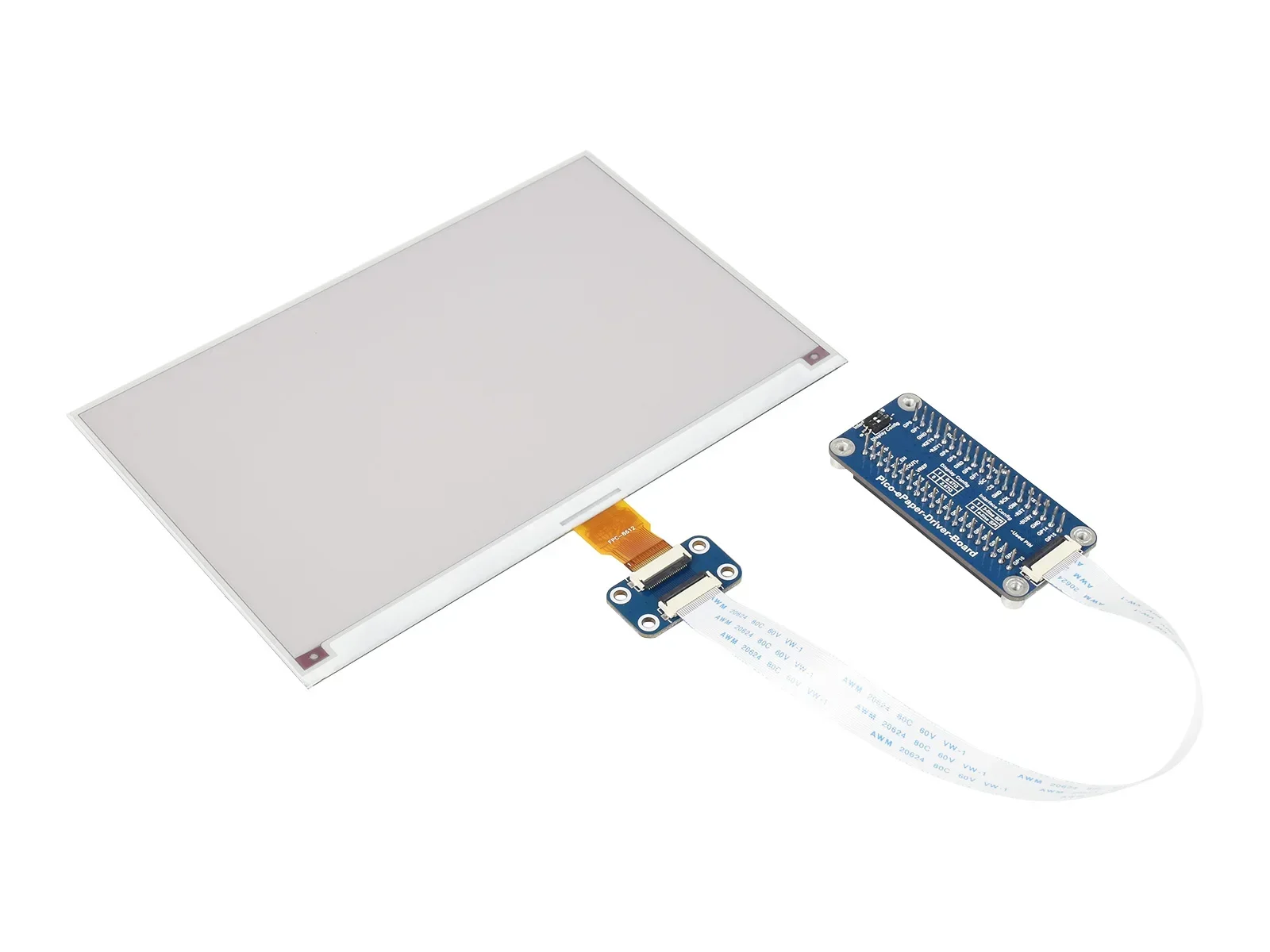 Módulo de exibição de tinta eletrônica de papel eletrônico Raspberry Pi de 7,5 polegadas (B) para Pico, 800 × 480, vermelho / preto / branco, SPI