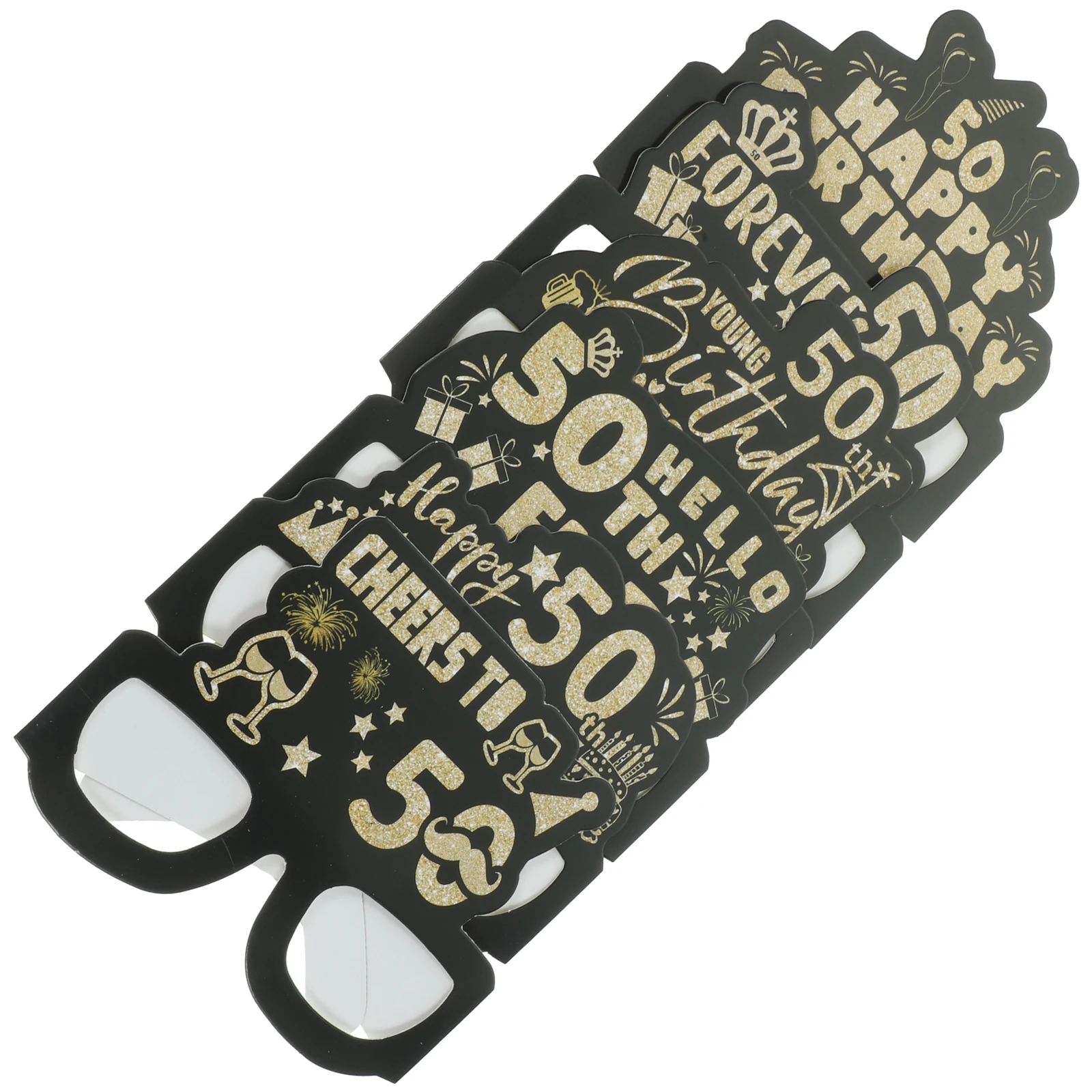 

12pcs 40th Party Glasses Paper Frame Reusable Creative Photo Props 40Th Birthday Party Glasses Fun Adult Accessories