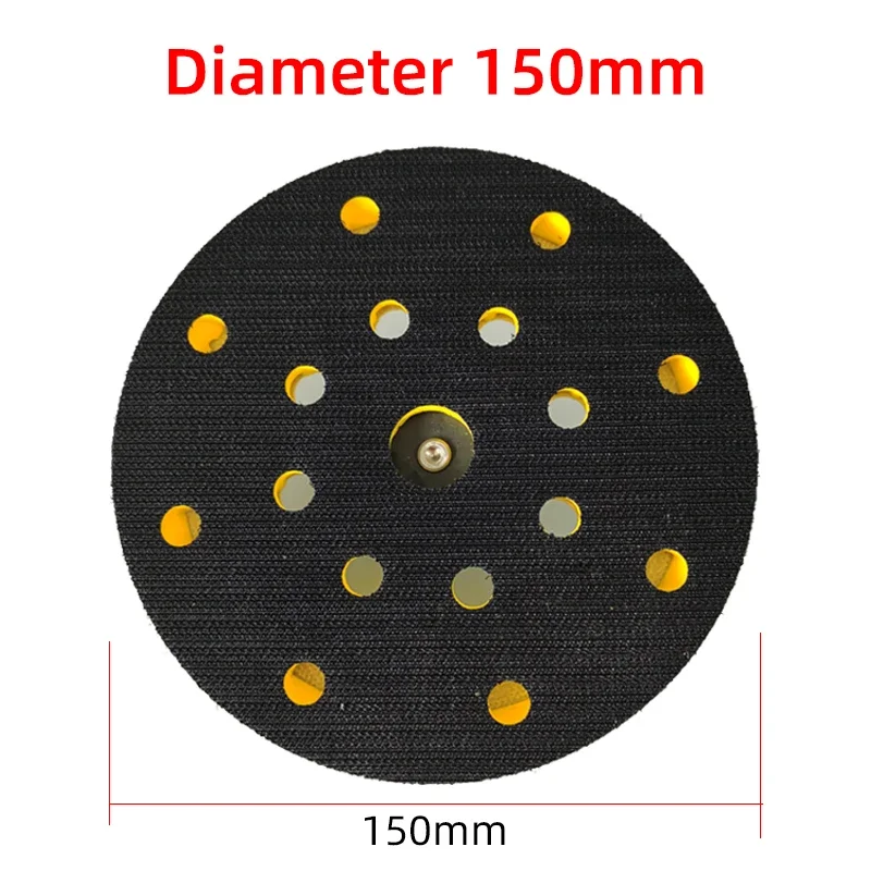 6 inch 17Hole 150mm M8 SandPad Plate  Polishing Sanding Disc Pneumatic Self-adhesive Suction Cup Pad Sticky Disk Abrasive Tools