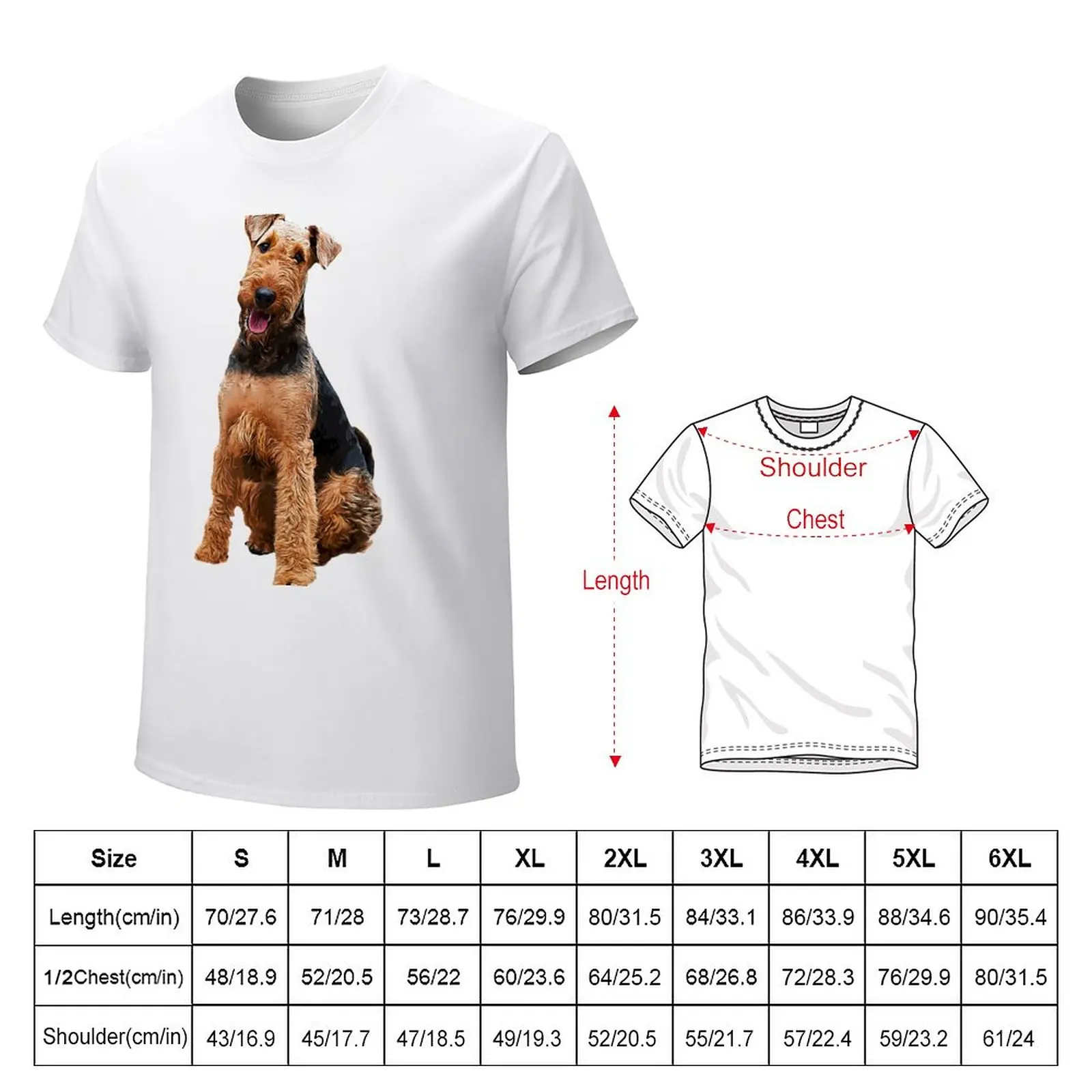 Airedale Terrier Stunning Dog Breed T-Shirt new edition vintage clothes t shirts for men