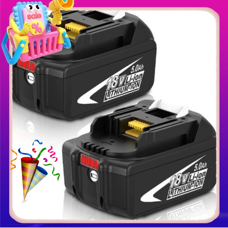 

BL1860 Rechargeable Battery 18V 5000mAh Lithium-ion Compatible for Makita 18v Battery