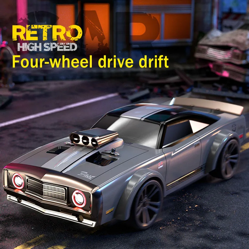 1: 16 Electric Four-wheel Drive Flat Running Vintage Car 16301/16302/16303 Drift Car 2.4g Light High-speed Racing Toy