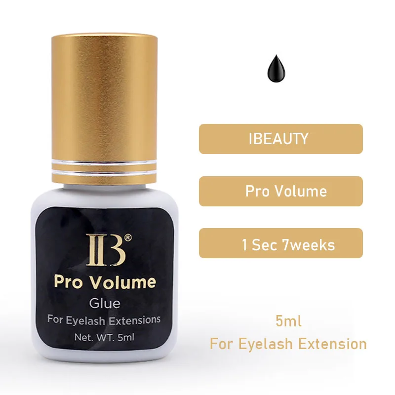 IBeauty Eyelash Extension Cola Pro Volume Glue 1S Dry Long Lasting 7Weeks Korea Original Adhesive Supplies 5ml Makeup Tools