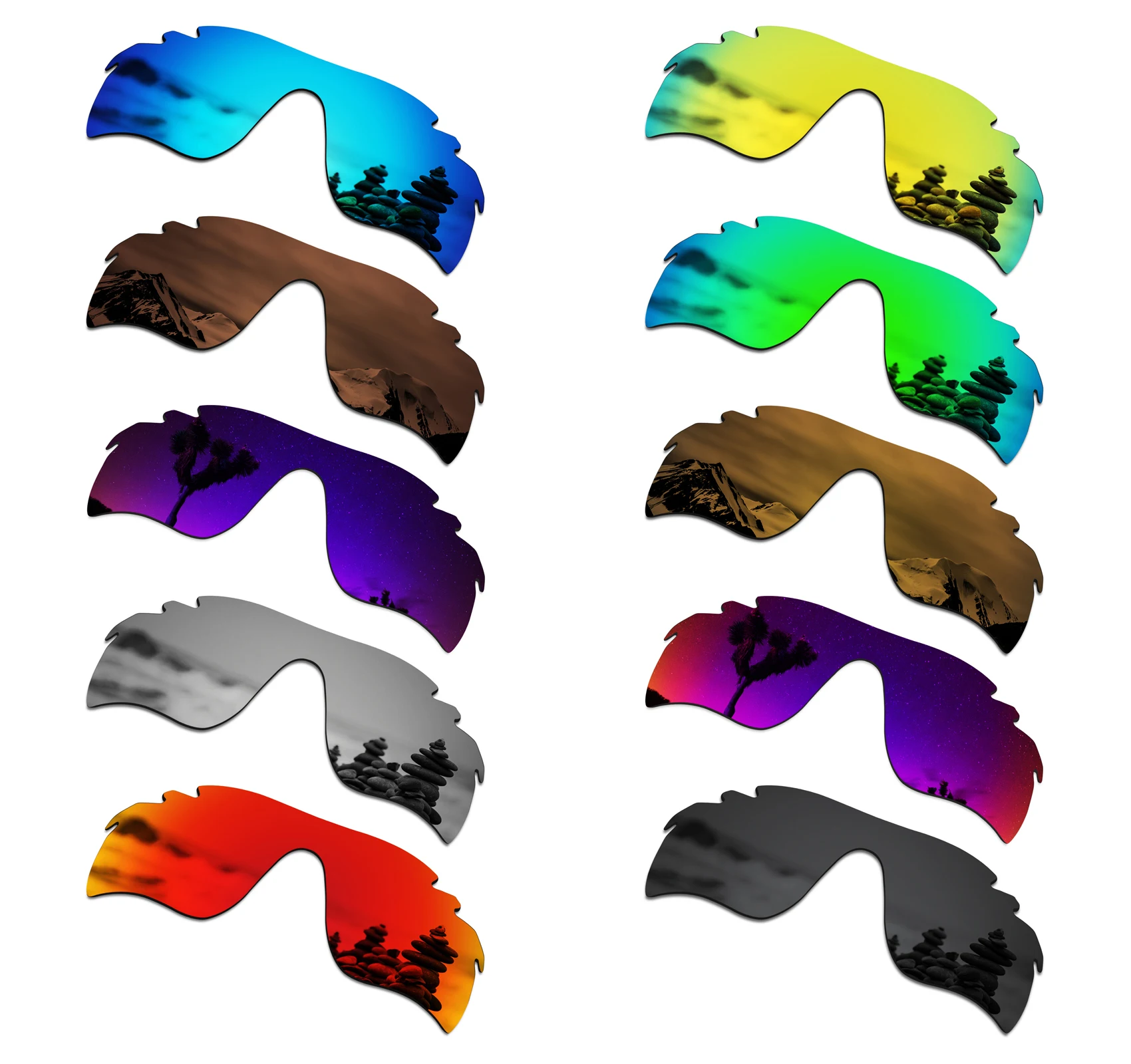 

SmartVLT Polarized Replacement Lenses for Oakley RadarLock Path Vented Sunglasses - Multiple Options