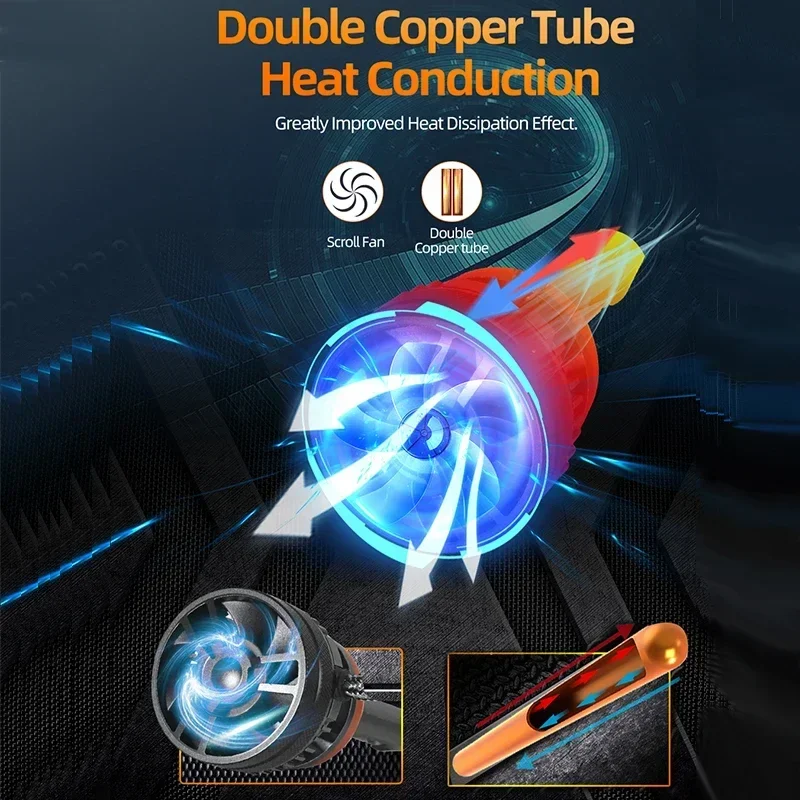 PANDUK H7 H4 Led 7200000LM 6200W Double Copper Tube Light For Car H1 H11 6000K 12V 24V Truck 9005 HB4 9006 Led Headlight Bulb