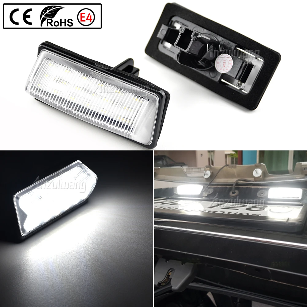 หลอดไฟป้ายทะเบียนรถ LED สีขาวไร้ข้อผิดพลาดสำหรับ Nissan Altima Maxima Rogue Murano สำหรับ Infiniti QX56 QX60ปราศจากความผิดพลาด