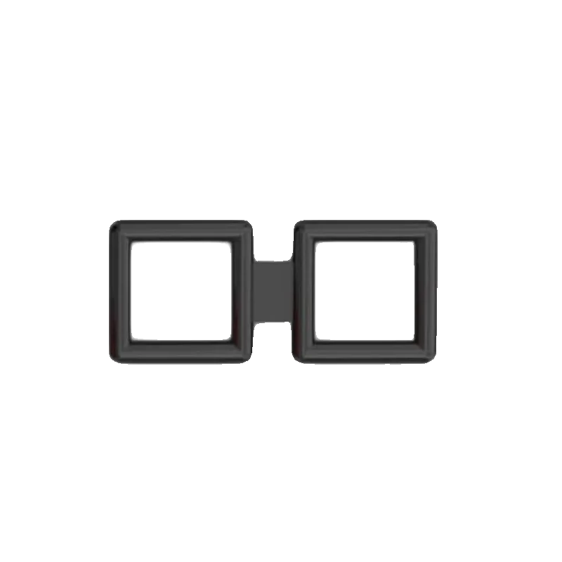 Small particle building block MOC 35366 2x5 Schuck side frame, square head boy accessories square glasses spare parts