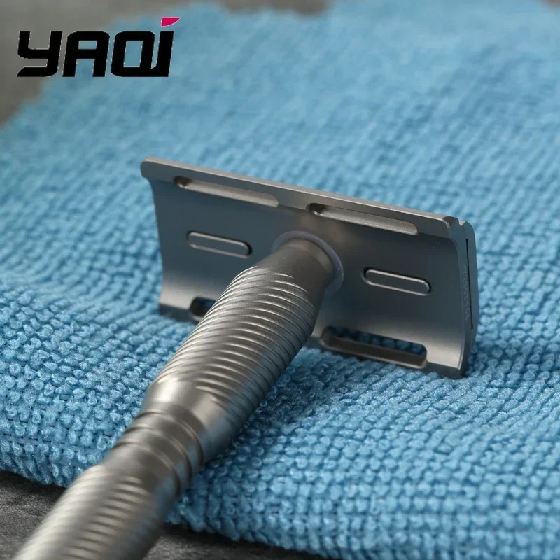 2026 YAQI Ghost  Multiple Thread PatternTitanium Light Weight Safety Razor - 0.70mm Blade gap
