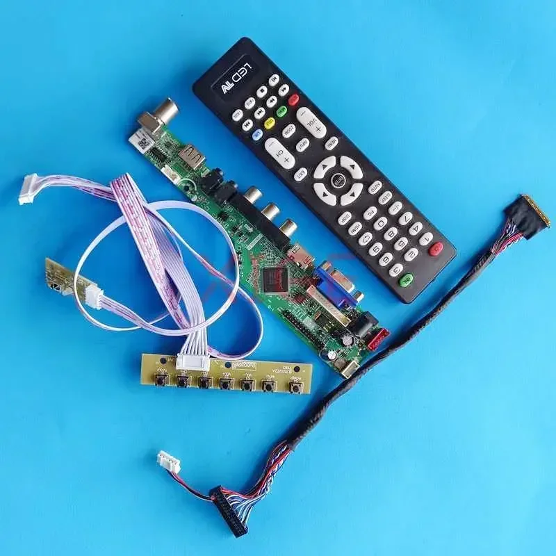 

Плата драйвера контроллера для LTN140AT16-201/D01/L01 LVDS 40-контактный USB + AV + VGA + HDMI 1366x768, матричный ТВ для ноутбука, аналоговый 14 дюймов, комплект «сделай сам»