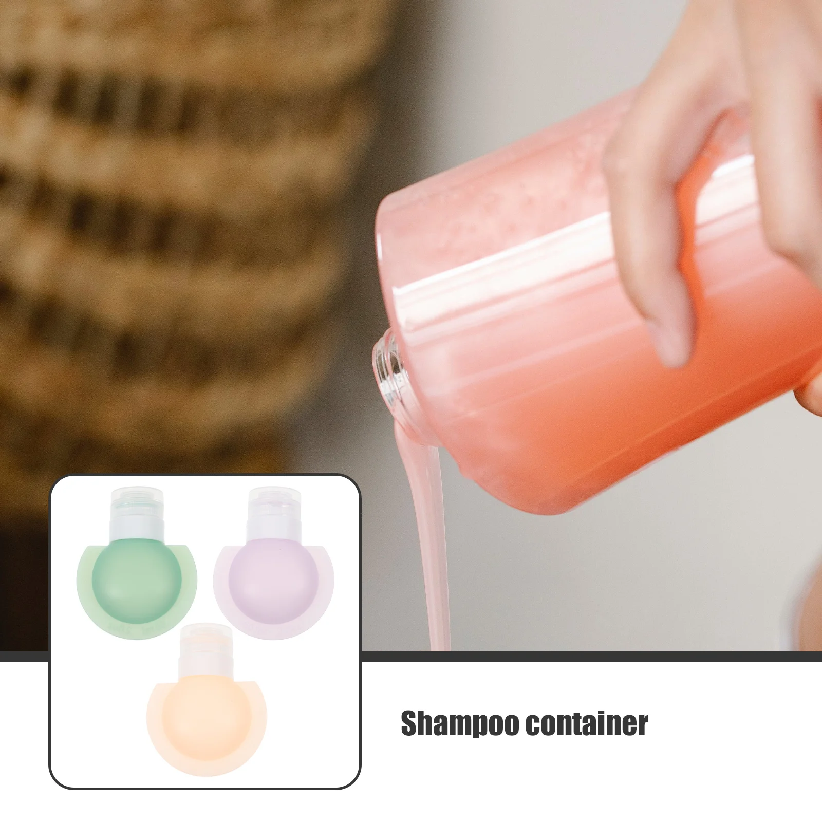 3pcs Mini Silicone Travel Bottle Storage Refillable Lotion Bottle Leakproof Shampoo Container Squeeze Tube Empty Bottle