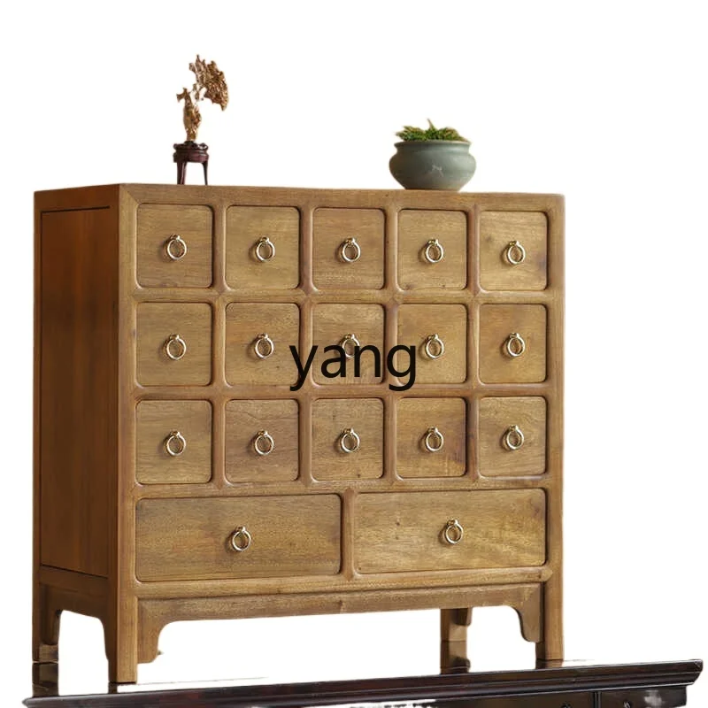 

cx gold wire nanmu desktop storage cabinet ornament Chinese classical high-end storage cabinet retro Duobao Pavilion