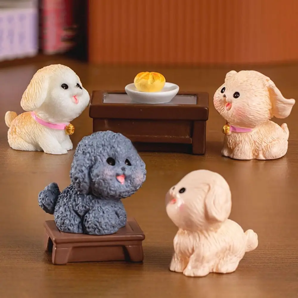 Cartoon Miniature Dog Figurine Gift Fairy Garden Mini Desk Knick-knacks DIY Micro Landscape Cute Puppy Statue