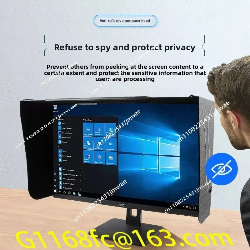 High Quality Computer Monitor Shade Desktop 17-27 Inches 41-71 Cm Width Sunshade and Privacy Board