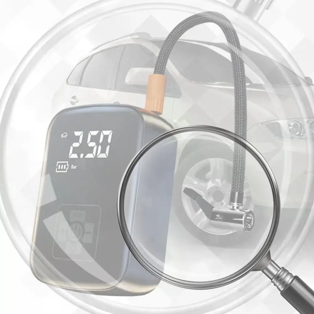 

Беспроводной автомобильный компрессор 150PSI, электрический насос для накачивания шин мотоциклов, велосипедов, лодок, мячей, многофункциональный насос для накачивания шин