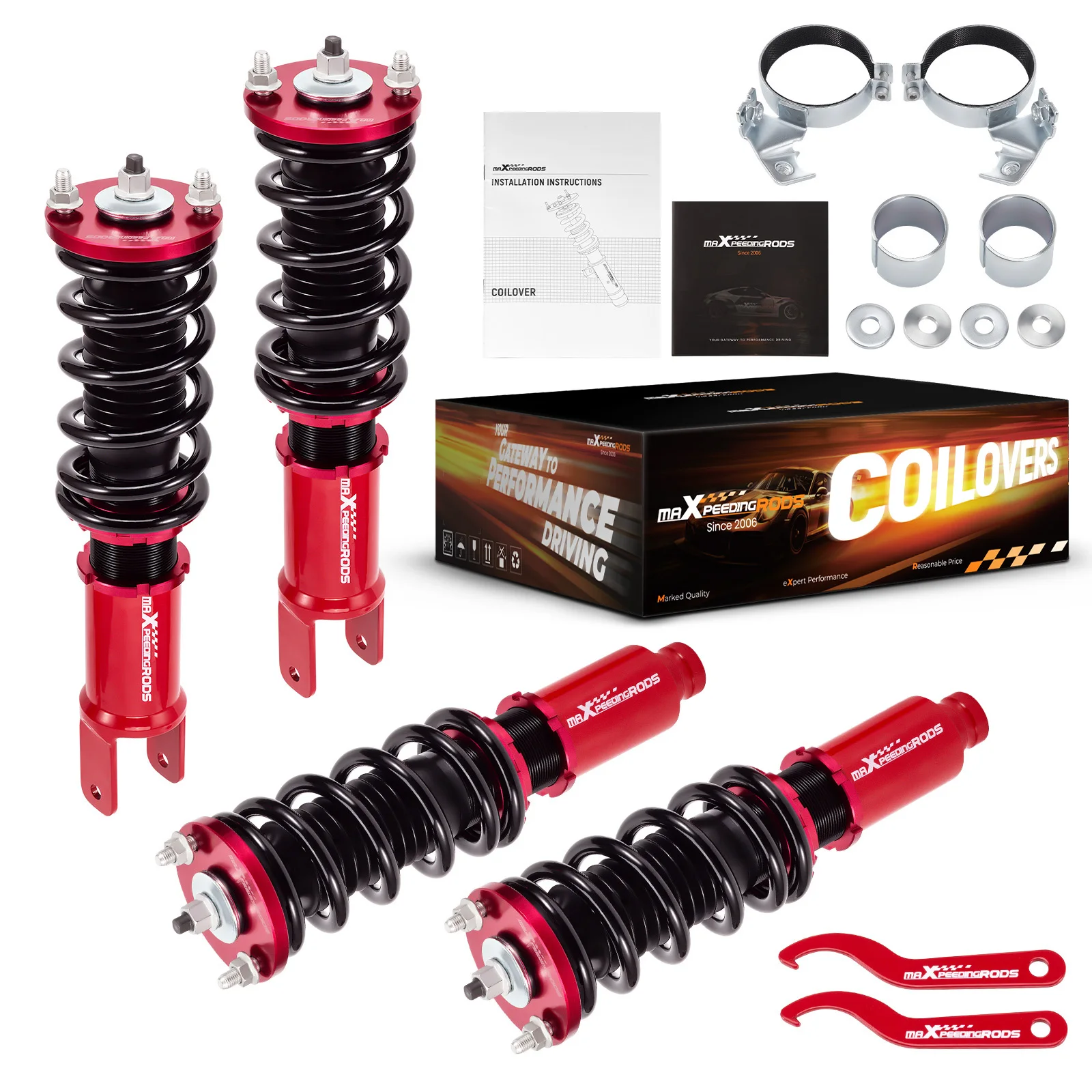 Height Adjustable Perfomance Front & Rear Coilovers Suspension For ACURA Integra DC2 DC4 DA DB Civic EJ EK EM Shocks Suspension