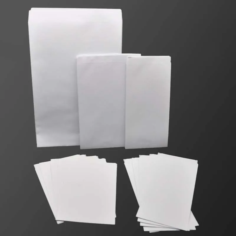 50Pcs/pack White Blank Paper Envelope Letter Paper Packaging Financial Notes Envelope Small Business Supplies