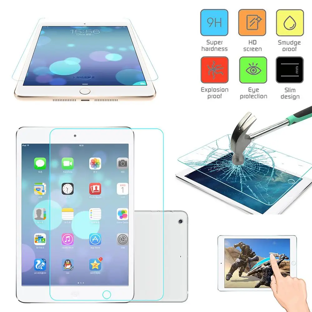 Explosion-Proof Toughened Tempered Glass Scratch For IPad Mini 1 2 3 Tablet Screen Guard Film Anti Dust