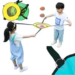 Balle à Lancer en Plein Air pour Enfant, Jeu Sensoriel Interactif, Double Lancer, artificiel astique, Cadeau