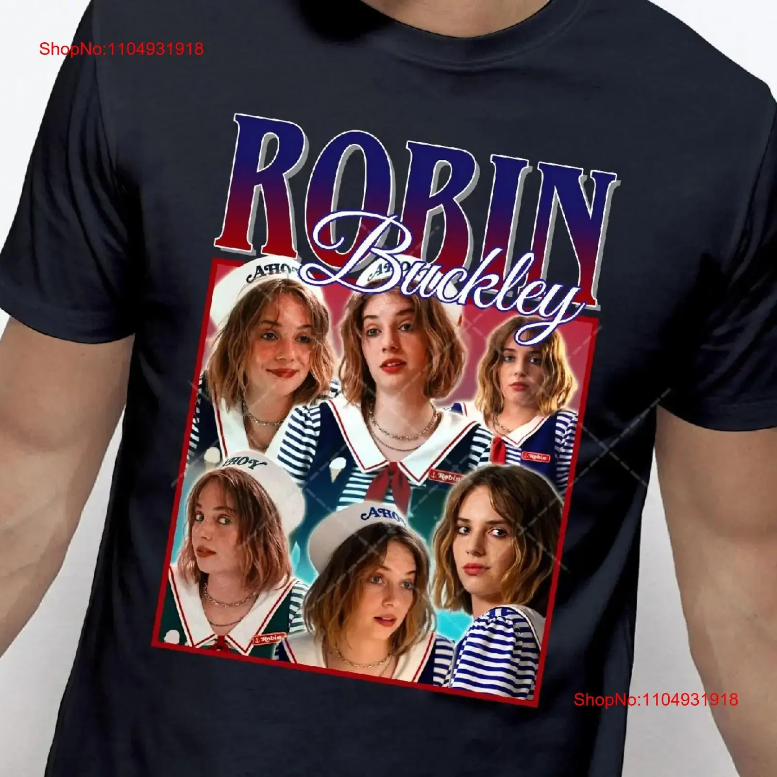Camiseta Vintage Robin Buckley Maya Hawke homenaje Fan Retro 90s suéter Merch vintage lavado Casual gráfico homme suave ligeramente