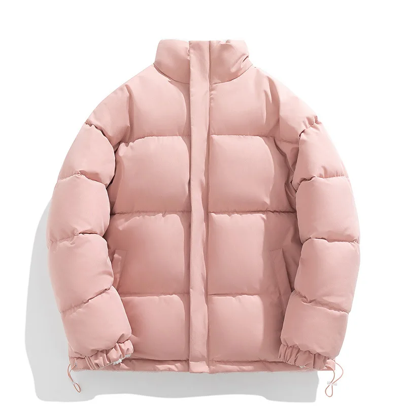 เสื้อโค้ทผู้ชายแฟชั่นฤดูหนาว สไตล์ลำลอง ทันสมัย ทรงหลวม คอตั้ง แขนยาว ผ้าฟลีซบุใยสังเคราะห์ สีสันหลากหลาย ดีไซน์เรียบง่าย