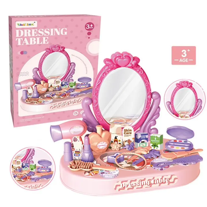 Girls Salon Hair Stylist Pretend Makeup Kit 3-8 Years Ideal Gift for Children