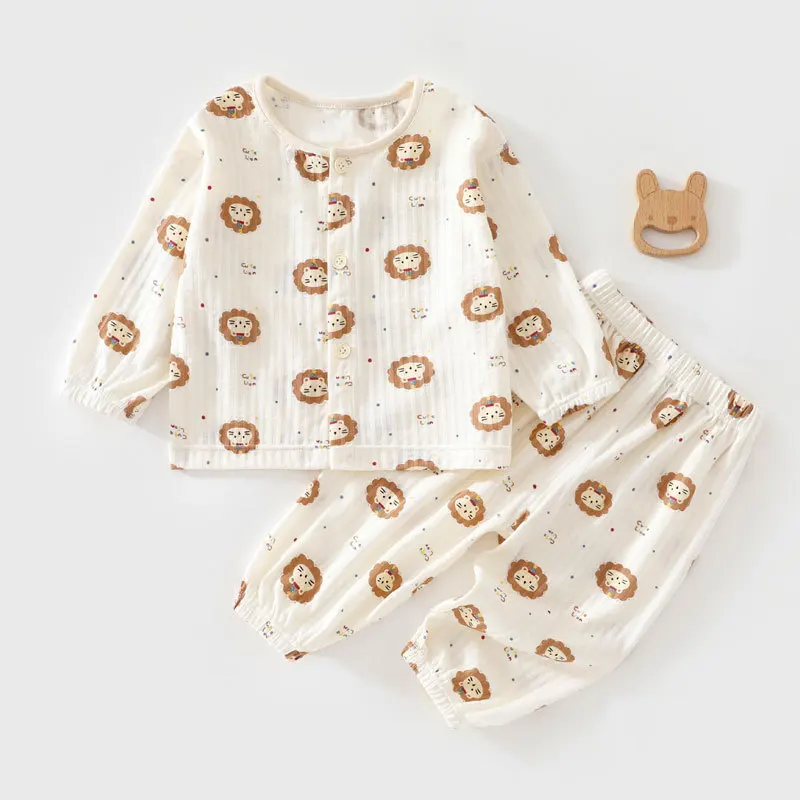 0-3T Baby Baumwoll-Set Vier Jahreszeiten Neuer Stil Jungen und Mädchen Baby Zweiteiliges Set Neugeborenen-Kleidung Herbst – Detail 2