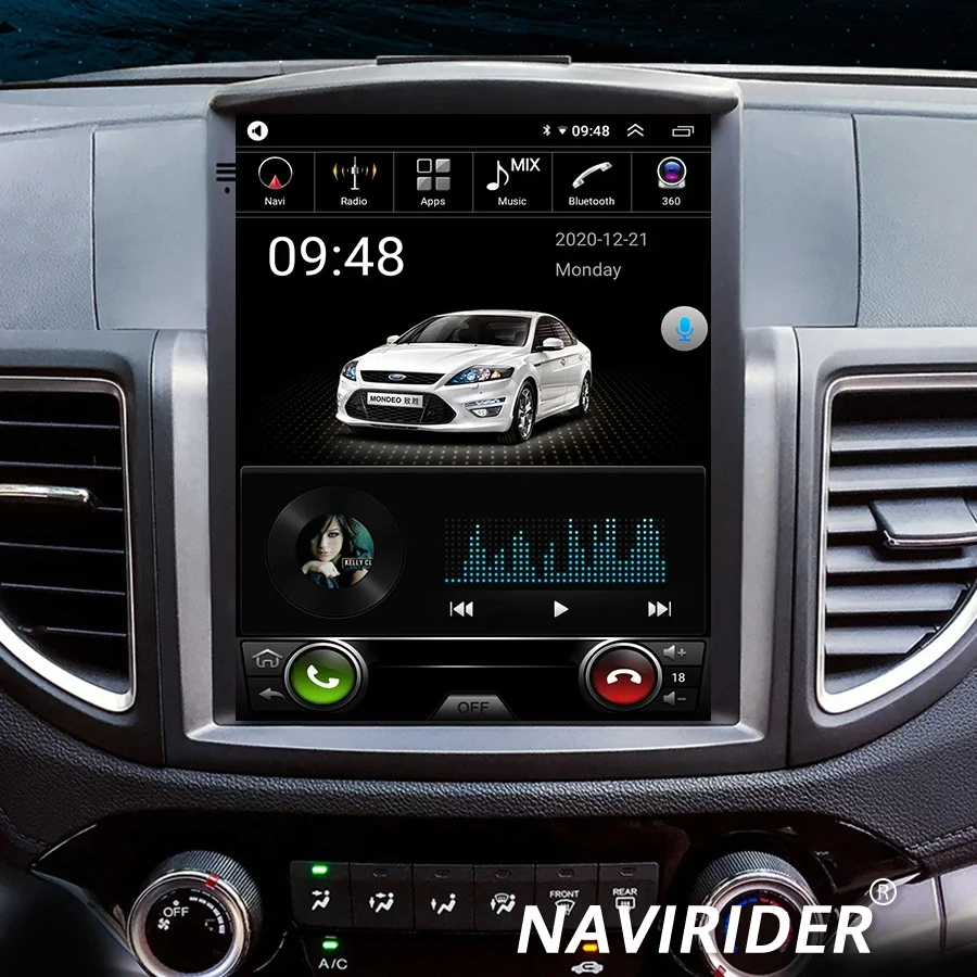 혼다 CRV 2012-2016 2.0L 2.4L CR-V 차량용 멀티미디어 비디오 플레이어 GPS 스테레오 네비게이션, 1024x768 안드로이드 15 세로형 화면