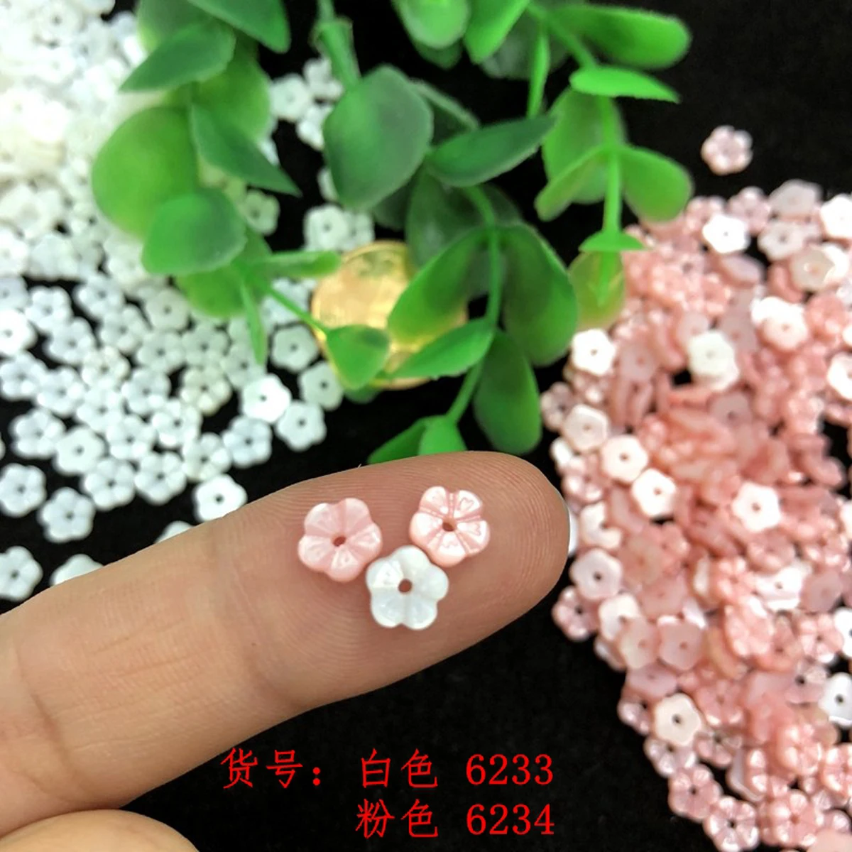 10pcs/set 6/8/10/12mm Flower-shaped Shell Beads Natural Shells Semi-finished Beads for Jewelry Making DIY Necklaces Accessories
