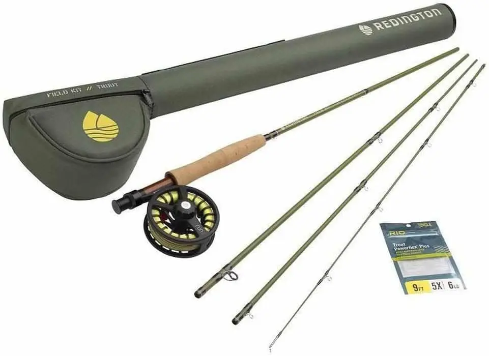 Fly Fishing Field Kit, Fly Rod and Reel Combo Starter Kit, Fly Line and Carrying Case Included