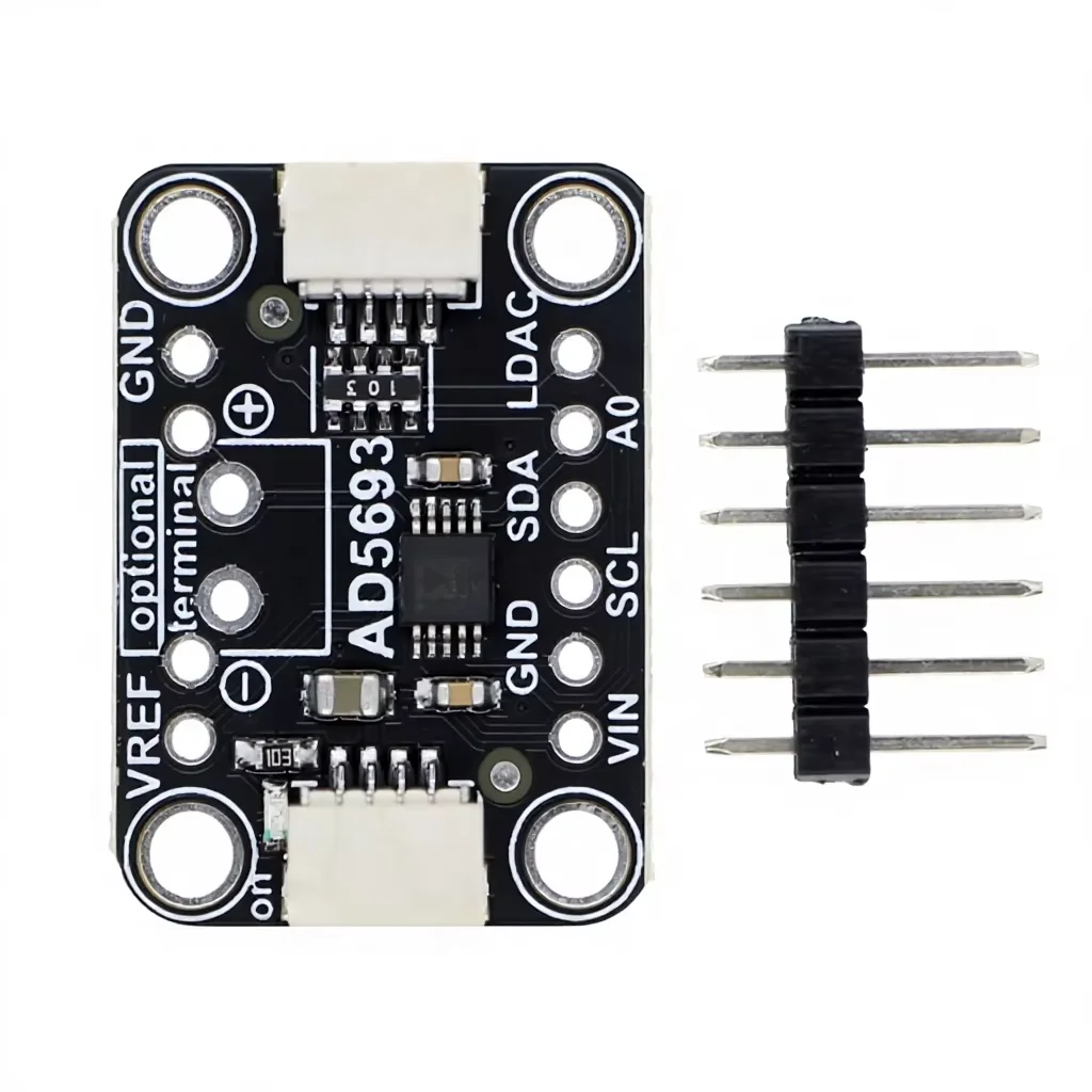 AD5693R I2C interface 16 bit DAC module compatible with STEMMA QT/Qwiic high-precision digital to analog conversion module