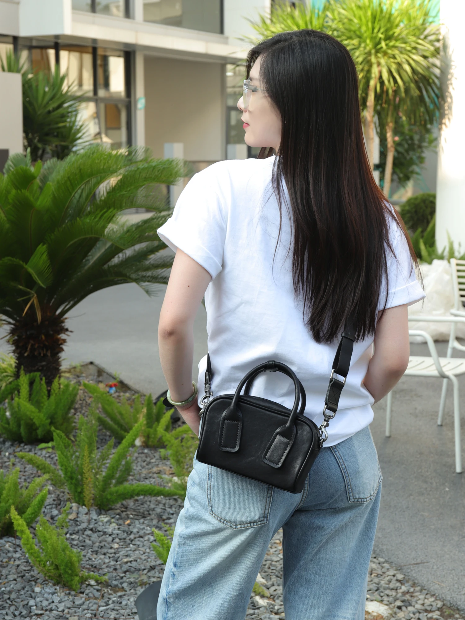 Orabird Small Crossbody Bag for Ladies Soft Cow Leather Tote Handbag for Women Fashion Urban Bag