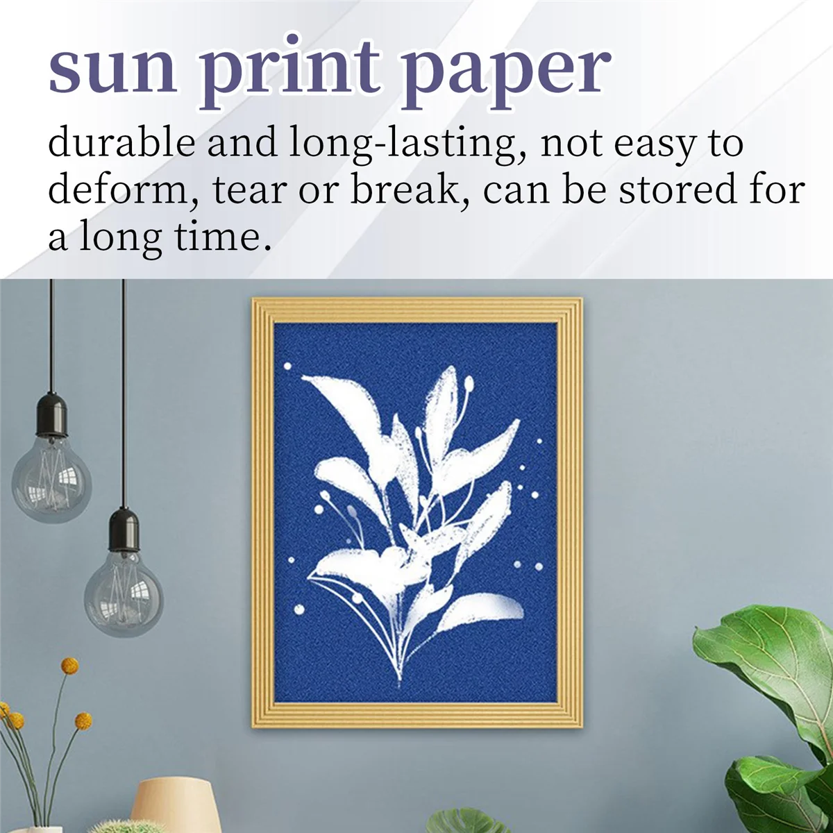 BVBV 30-листовая цианотипная бумага, набор солнечных художественных бумаги, солнечная бумага для рисования, бумага для природной печати для детей и взрослых, художественные ремесла