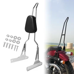 Motorcycle Passenger Backrest Sissy Bar Rear Seat Backrest Detachable For Harley Dyna Street Bob FXDB FXD 2006-2017