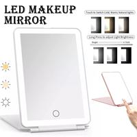 Xiaomi Portable Folding Mirror Lighted Mirror LED 3Colors Modes Mirror Travel USB Dressing Table with Makeup Light Charging