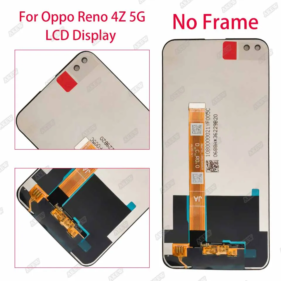 Écran LCD + Tactile Pour Oppo Reno4 Z 5G / Reno4Z CPH2065 - Remplacement Complet Noir 6.57"