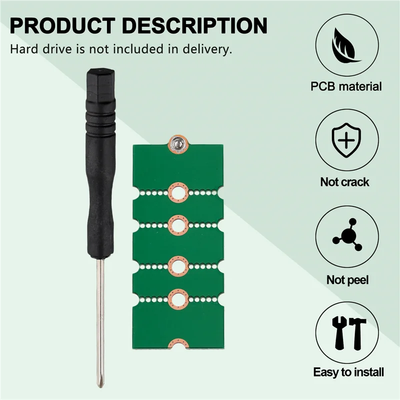 

AM-Hard Drive Adapter Plate M.2 NGFF SSD Extension Rack M.2 NVME Extension Plate 2230 To 2242 Bracket 2230 To 2280 Adapter