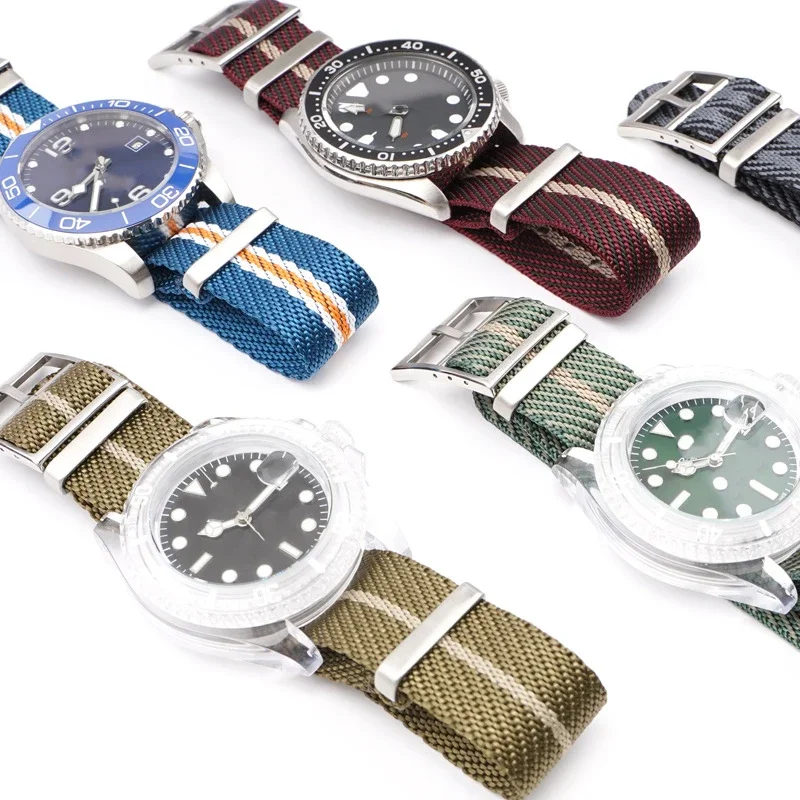 20mm 22mm Universal Strap Canvas Nylon Watchband for Seiko Band for Samsung Watch 4 5 3 Bracelet for Amazfit GTR2 3 Accessories