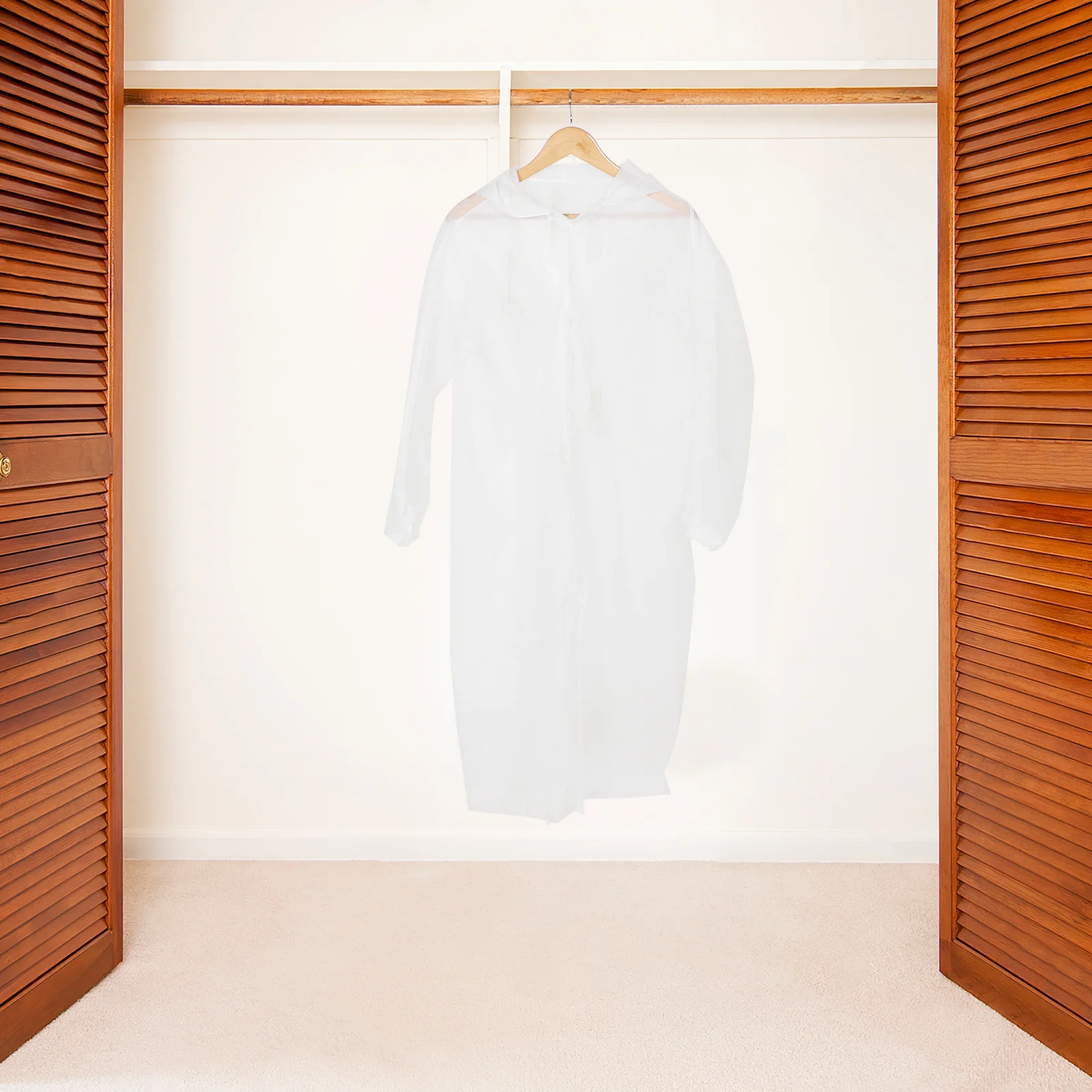 

2Pcs Eva Transparent Raincoat Adult Waterproof Portable Hooded Long Rain Poncho Outdoor Travel Hiking Men Women