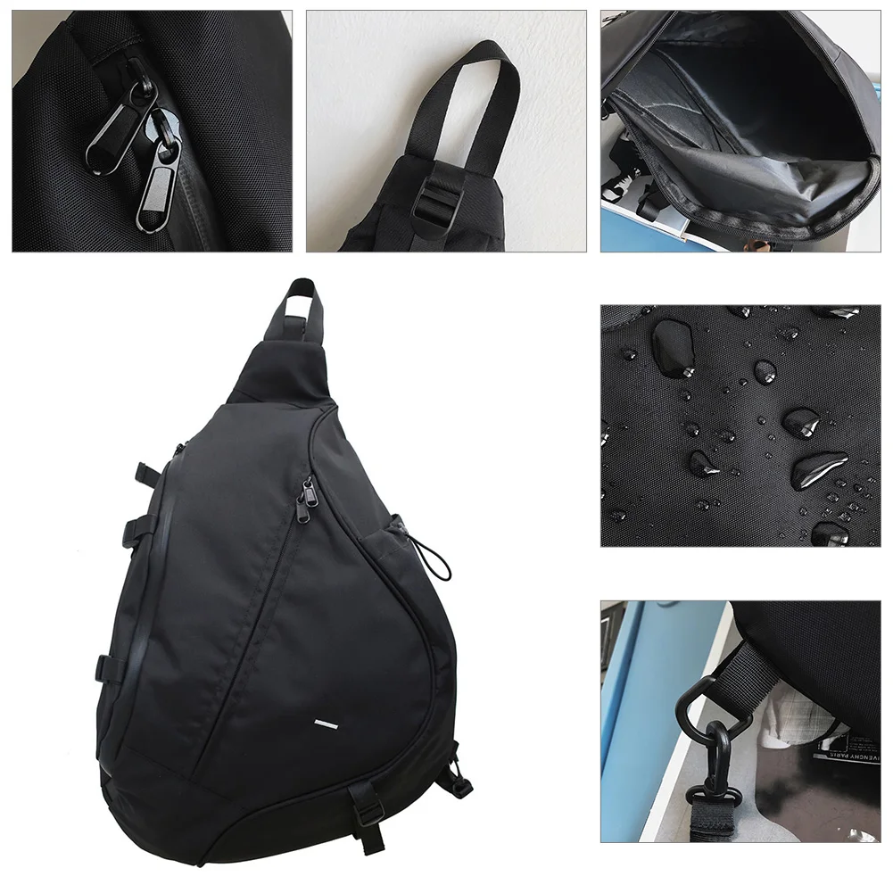 

Underarm Bag Large Capacity Traveling Chest Bag Nylon Fashion Casual Simple Portable Adjustable Strap for Weekend Vacation