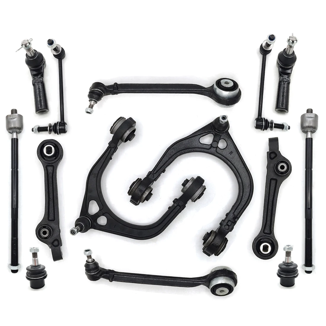 AzbuStag 14Pcs Front Upper Lower Rearward Lh Rh Control Arm Ball Joint for CHRYSLE 300 DODGE CHALLENGER CHARGER RWD 2011-2019