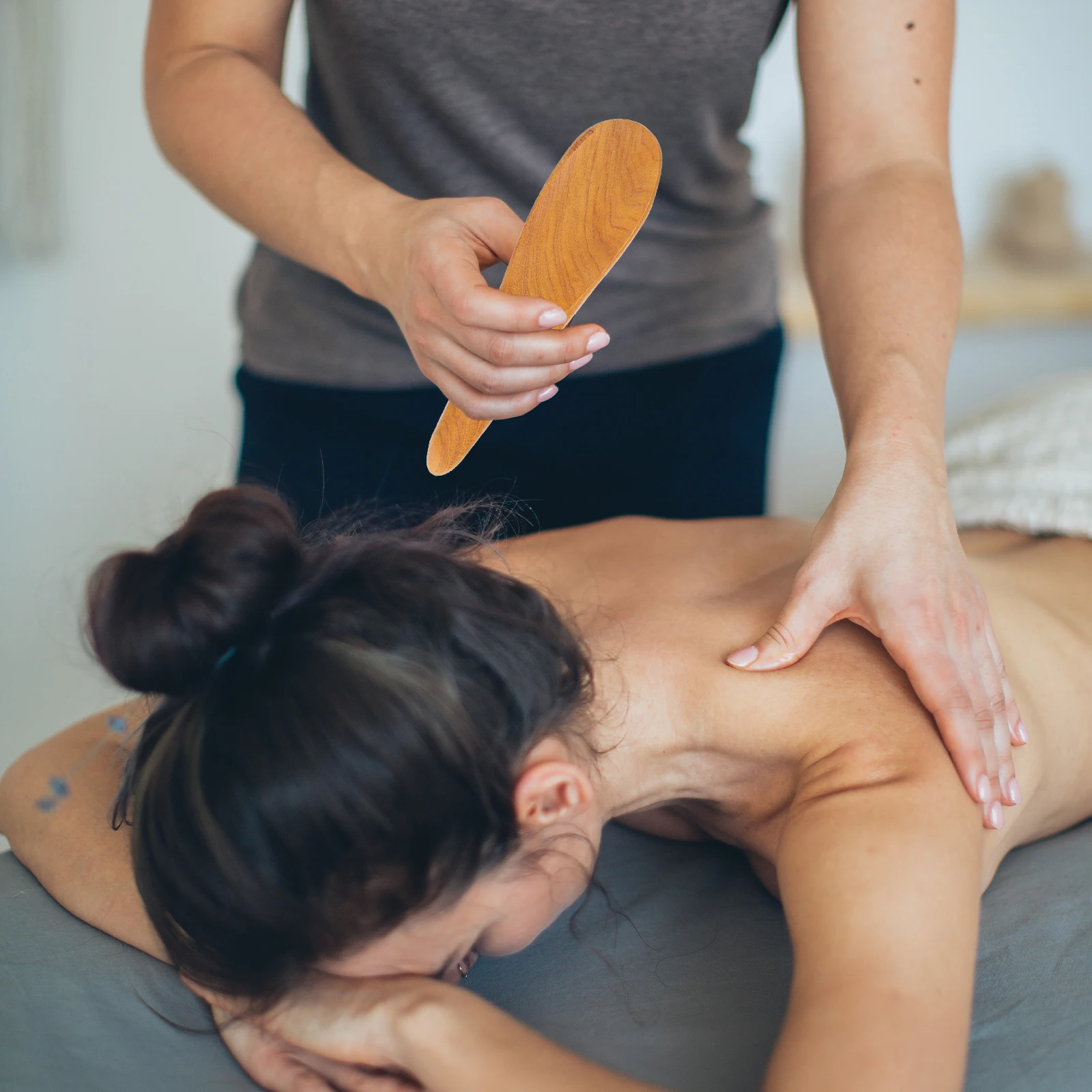 

Набор из 4 деревянных массажных инструментов для тела и стоп, ретро-дизайн, для точечного массажа и снятия стресса, для расслабления мышц