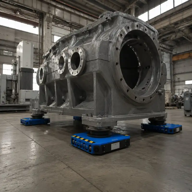 Customized 100Ton Battery Powered Machine Mover Skate Machine Dolly Compact Design for Factory Production Line Movement