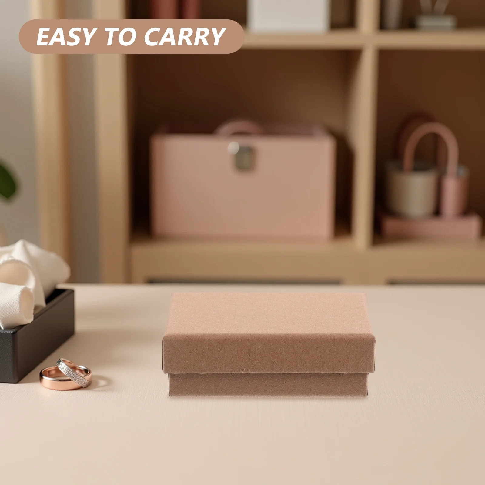 

Multifunctional Jewelry Box Large Capacity Wooden Organizer Case for Rings Necklaces Earrings Multi-Purpose Storage Gift