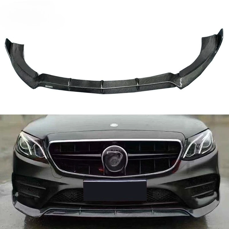 

Подходит для Mercedes-Benz E-Class W213, четырехдверная спортивная версия, передняя губа из углеродного волокна, передний диффузор BS, передняя лопата, подбородок