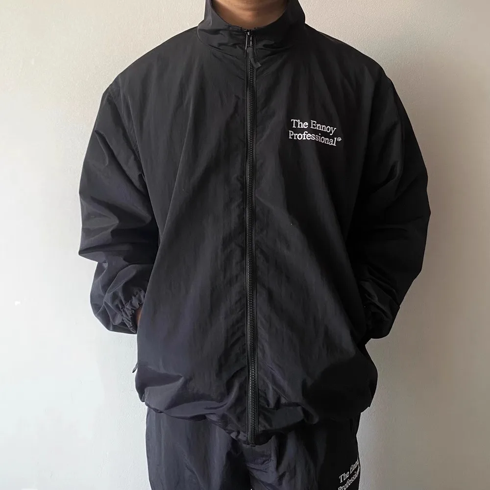 TheEnnoy Professional Japanese Style Casual Outdoor Nylon Stand Collar Jacket Windproof Versatile Coat for Men And Women