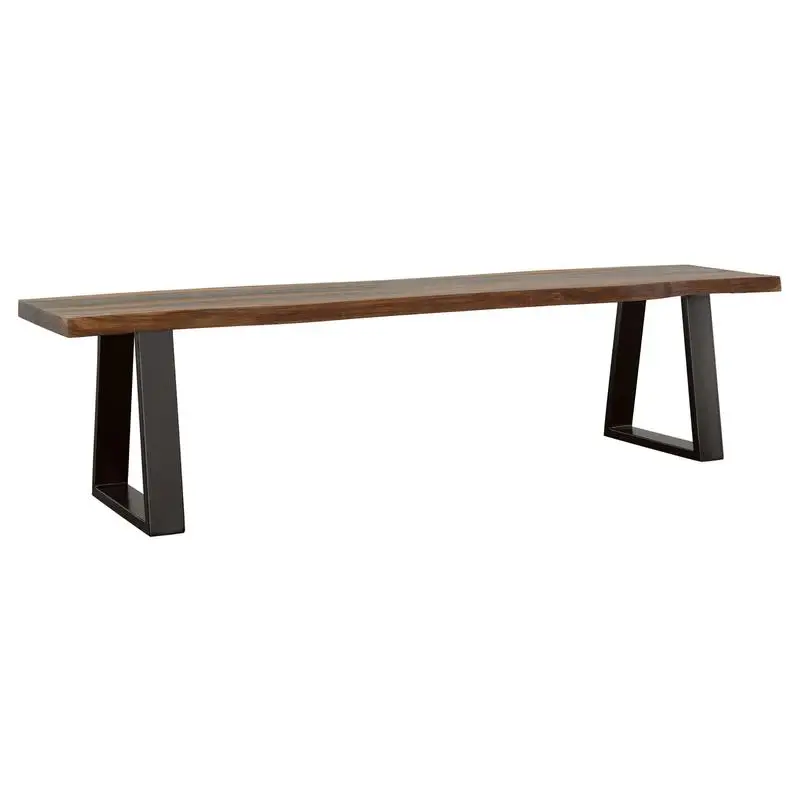 Rectangular Dining Bench in Grey Sheesham Wood