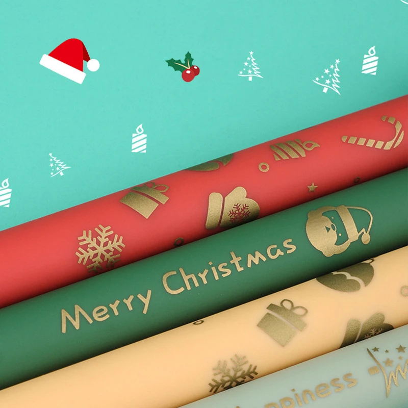 4 stks/pak Vrolijk Kerstfeest Gel Pennen Sets Viering Gift Leuke Gel Balpen Zwarte Refill Inkt Schrijven Pen School Supply Nieuw