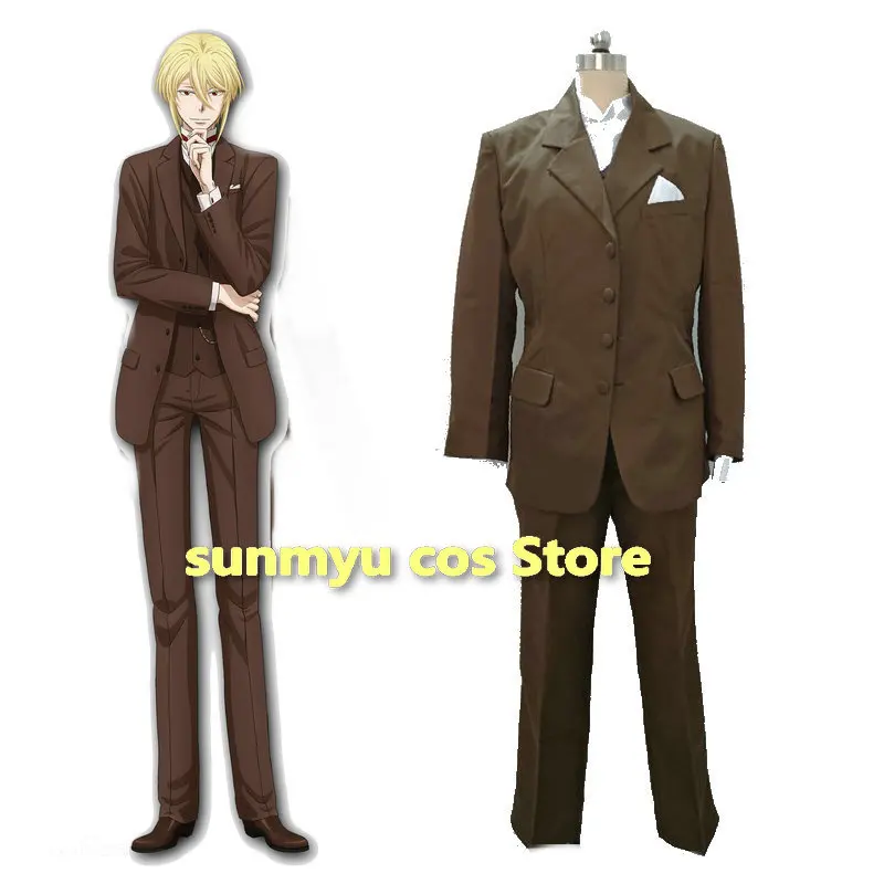 

MORIARTY THE PATRIOT William James Moriarty Cosplay Costume Customize size Brown Suits