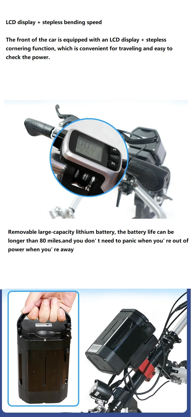 سبائك الألومنيوم قابلة للطي للمعاقين كرسي متحرك سكوتر الجبهة من السيارة مرت تقييمًا على متن الطائرة -BZ-T01